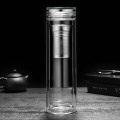 450ml Borosilicate Glass Water bottle with Infuser